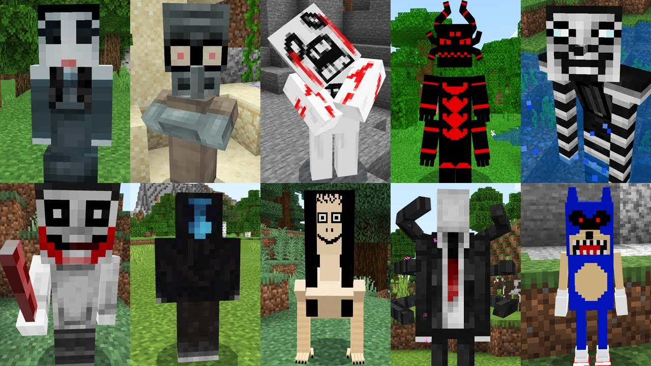 Мод на все виды КРИПИПАСТЫ в майнкрафт ! JEFF THE KILLER SLENDER SONIC EXE CREEPYPASTA MINECRAFT смотреть онлайн
