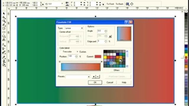 30 Corel Draw Fill Tool 01 Fountain Fill 02 Linear Fill смотреть онлайн