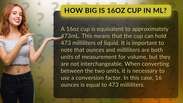 How big is 16oz cup in mL? смотреть онлайн