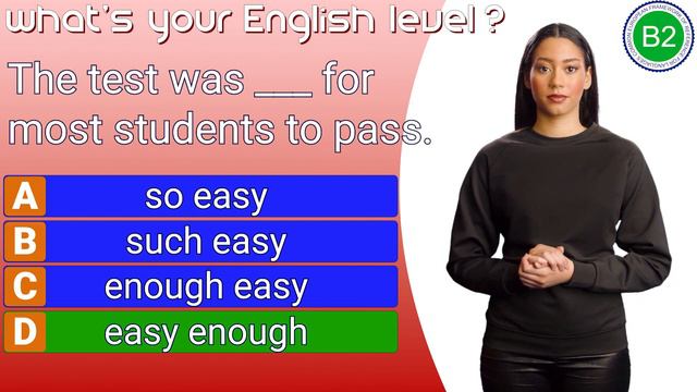 What's Your English Level? Take This Test! (A1-C2) смотреть онлайн