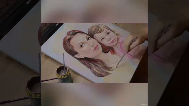 ПОРТРЕТ АКРИЛОМ❤️ холст 40на 50. 2020 смотреть онлайн