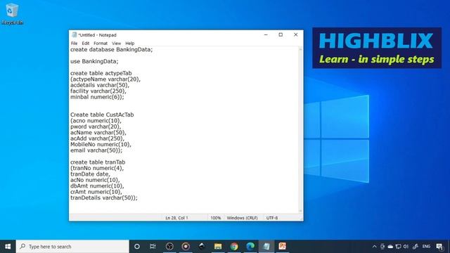 Banking PHP project Part 2 | phpMyAdmin XAMPP Server | SQL Commands | Create Database and Tables смотреть онлайн