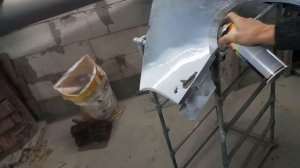 Как восстановить дырявое крыло без сварки.