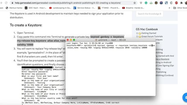 2021 - Creating a keystore for Google Play Publishing with GameSalad смотреть онлайн