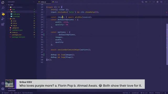 Live coding a CLI with Node.js to resize & optimize images смотреть онлайн