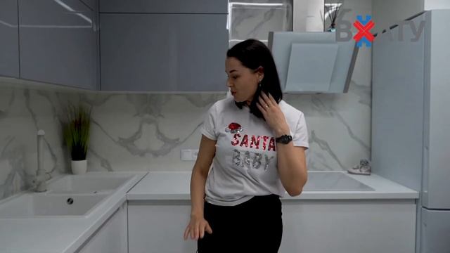 Белая Кухня без ручек (ОБЗОР от Хозяйки) | ВХАТУ смотреть онлайн