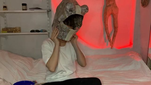 DIY Маска морского чёрта из бумаги папье маше смотреть онлайн