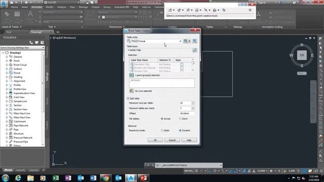 #Civil 3D# How to Automatic Coordinates table create in auto Cad 2018 смотреть онлайн