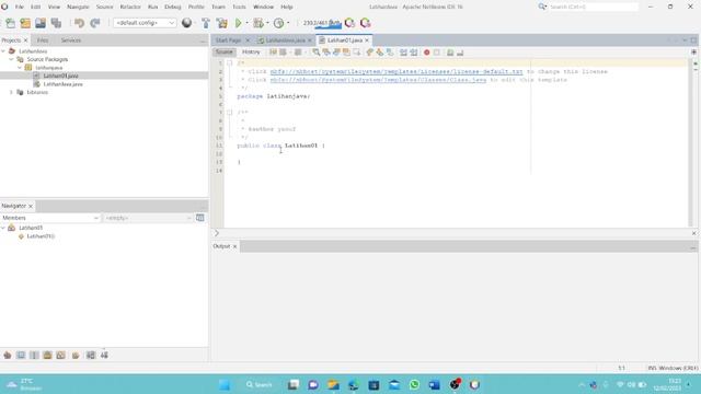 Program Sederhana Bahasa JAVA | Editor APACHE NETBEANS IDE 16 смотреть онлайн