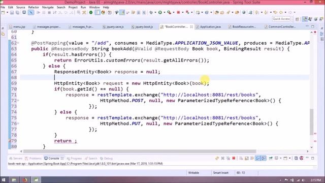 46 - Spring Boot : How to read Rest Service Response using Rest Template? #RestTemplate смотреть онлайн
