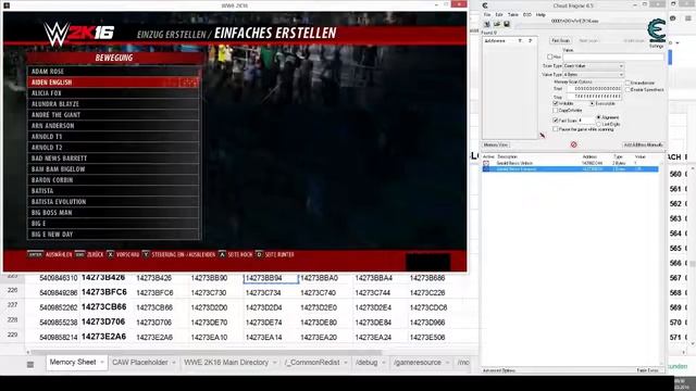 How to unlock NPCs with Cheat Engine TUTORIAL | WWE2K16 PC Mods | WWE2k16 PC Gameplay смотреть онлайн