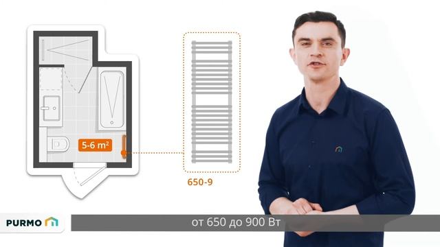 Как выбрать мощность радиатора для ванной? смотреть онлайн