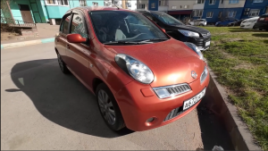 Осмотр японского автомобиля Nissan Micra 2008 года