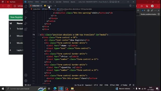 Pasando Datos De Una Tabla A Un Modal!! #html #css3 #css #javascript смотреть онлайн