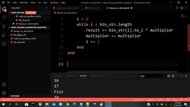 Understand Ruby By Solving Different Algorithm Questions - Binary to Decimal, Bit Flipper and so on смотреть онлайн