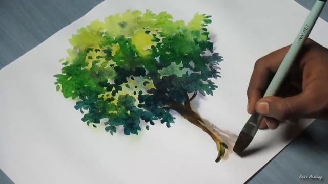 How to Paint A Tree with Watercolor смотреть онлайн