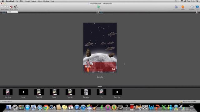 My Gamesalad basic space shoot-em-up gameplay footage смотреть онлайн