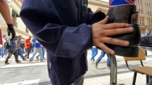 🔥 FIRE FIRE SHOE SHINE by 18 Yr Old Fernando w/Guest Fausto Arizmendi | Mexico City (ASMR) 🇲🇽