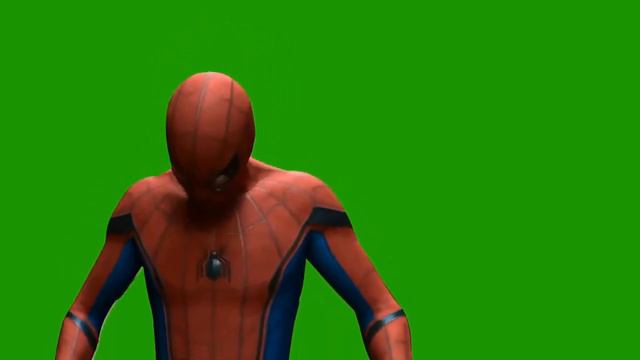Spider-Man Footage on a Green Background смотреть онлайн
