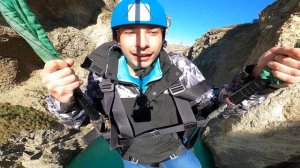 Прыжок с качели-тарзанки в комплексе пещер "Нохъо"_Дагестан_2023