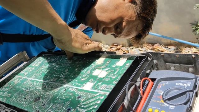 how to repair h97 error panasonic split type inverter outdoor board. смотреть онлайн
