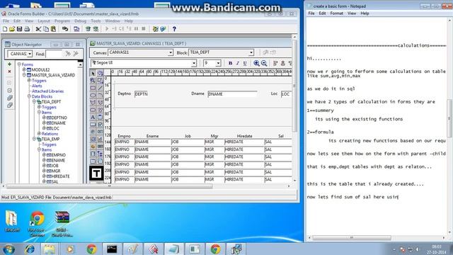using summary in oracle forms смотреть онлайн