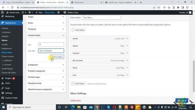 How To Add Non Clickable Menu Items In WordPress Website смотреть онлайн