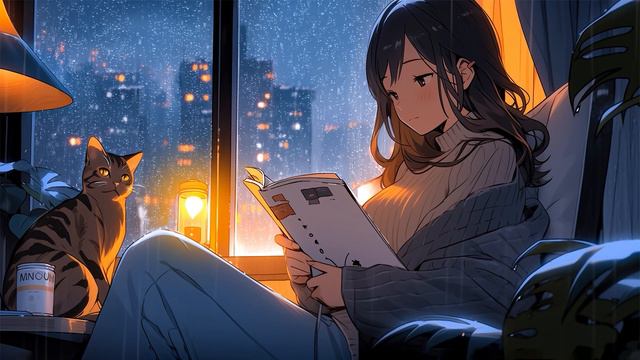 Lofi Chill Radio 🌿 Lofi Radio & rain sounds for study to ~ Chillhop records - relax / stress relief смотреть онлайн