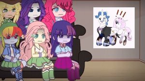 My Little Pony react to "PONY VIRUS" // FAKE BLOOD! // Horror // 2x