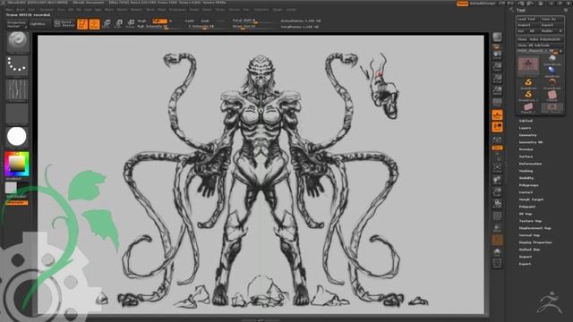Quick Sketch In ZBrush - Hunter