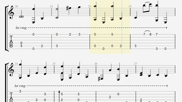 Hollow Knight - Main Theme | Guitar tab | Табы для гитары смотреть онлайн