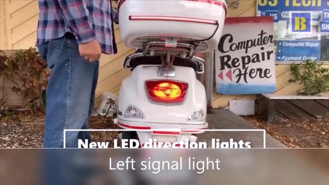 Best Vespa scooter led lights for model150S смотреть онлайн