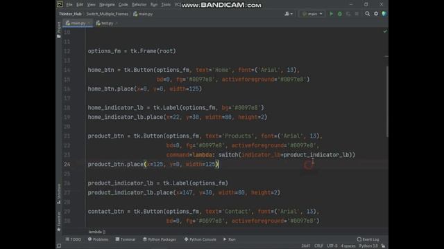 Switch Multiple Frames in Tkinter | Tkinter Modern UI | Tkinter Multiple Pages смотреть онлайн