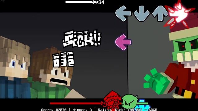 FNF Zanta in Minecraft (FNF Mod) смотреть онлайн