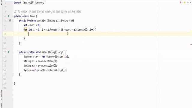 CONTAINS METHOD IN STRING | JAVA PROGRAMMING | NO SOUND | COPY CODE смотреть онлайн