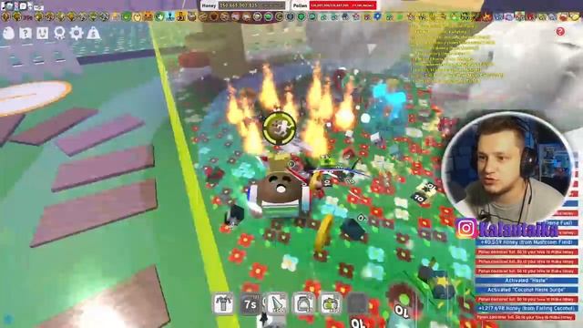 КАК Я ФАРМЛЮ МЁД В КРАСНОЙ ПЫЛЬЦЕ! СИМУЛЯТОРЕ ПЧЕЛОВОДА! BEE SWARM SIMULATOR ROBLOX! смотреть онлайн