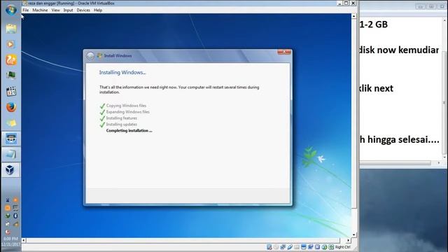 Tutorial Instalasi Windows 7 With Oracle Virtual Machine смотреть онлайн