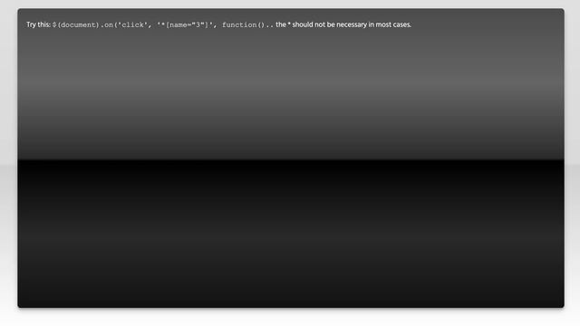 jQuery: $(document).on(event, name as selector, function смотреть онлайн