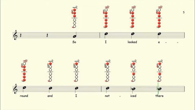 How to play Norwegian Wood on Flute | Sheet Music with Tab смотреть онлайн