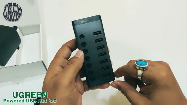 UGREEN Powered USB Hub 3 0, 7 Ports USB Charging Extender смотреть онлайн