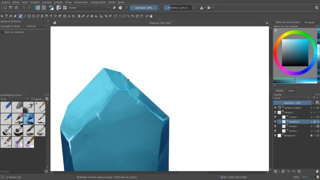 krita Tutorial Painting Isometric Game Assets - Crystals смотреть онлайн