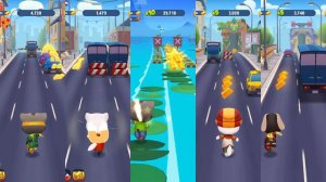 Talking Tom Gold Run Flying vs Skateboard vs Water Village vs Lost City vs Underwater Gameplay