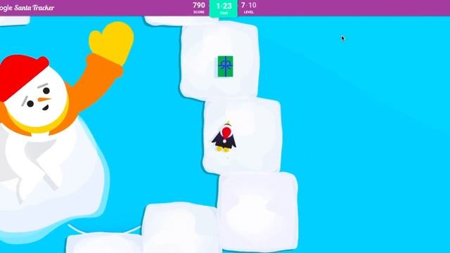 Google Santa Tracker: Penguin Dash Walkthrough - All Levels Made Easy смотреть онлайн