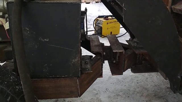 Мини погрузчик своими руками, рама переломка, на гидроходу. смотреть онлайн