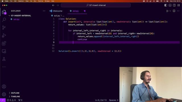 ?Solving All LeetCode Problems with PYTHON ? - 57 Insert Interval смотреть онлайн