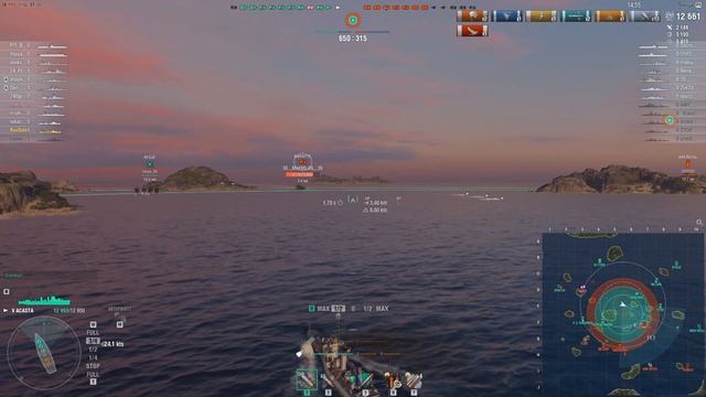 World of Warships - Эсминец Акаста / Acasta. Умения/навыки, флаги и модернизации смотреть онлайн