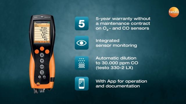 Газоанализатор testo 330 1 2 LX and testo 330i LX Be sure Testo nkpribor ru смотреть онлайн