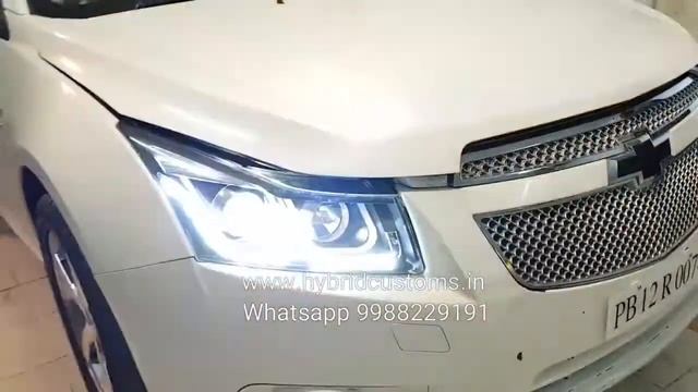 Chevrolet Cruze custom headlamp смотреть онлайн