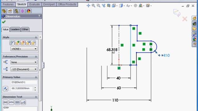 SolidWorks Tutorial - Basic exercise demonstrating revolve and revolved cut features смотреть онлайн