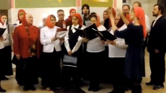 "Повсюду благовест гудит" в исполнении народного хора Богоявленского храма (Миасс) смотреть онлайн